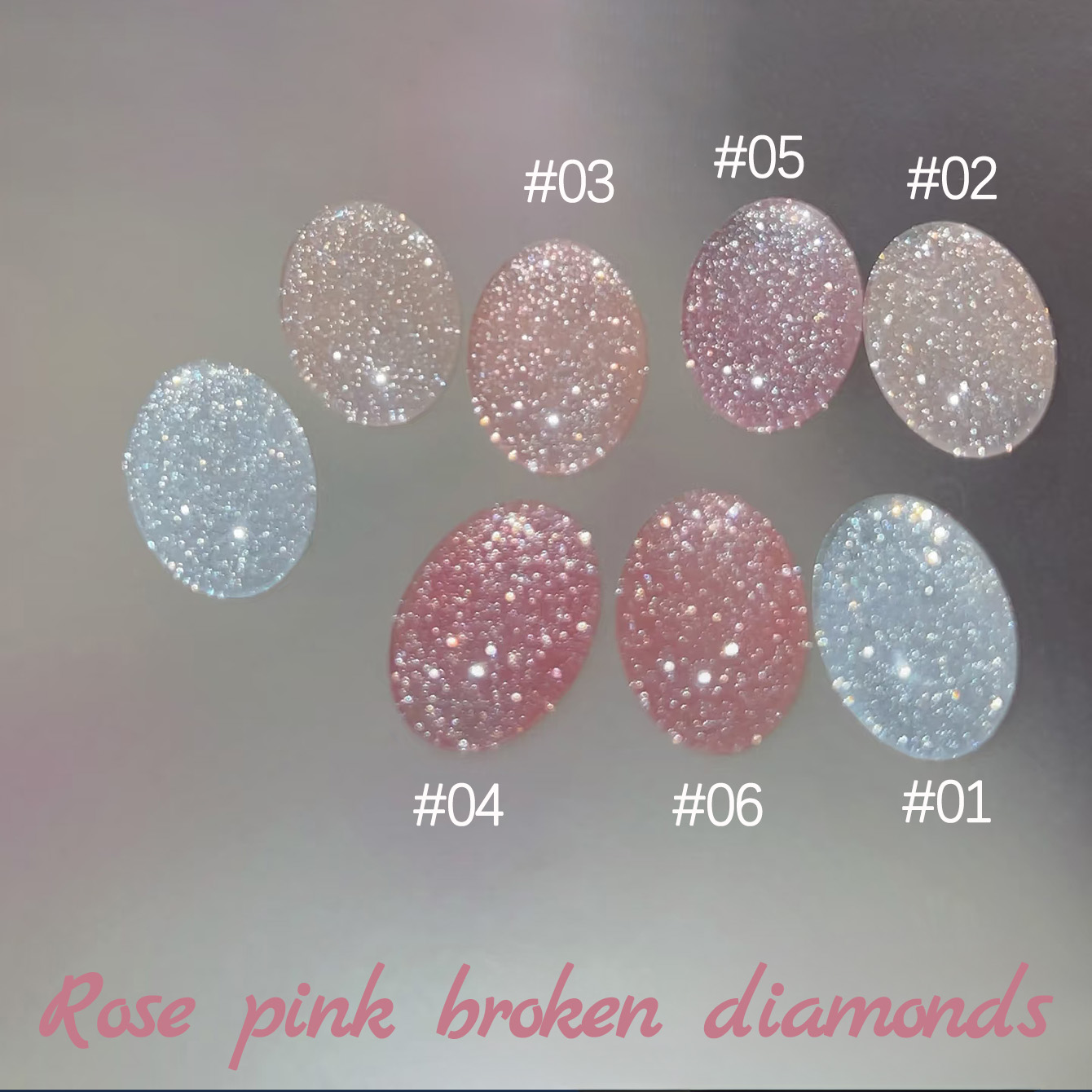 Resin Art Rose - 1-6개 TC 2025 뉴 핑크 네이키드