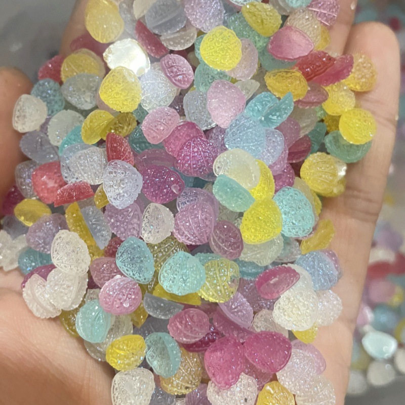 Resin Art Case - 7.7mm 미니 설탕 프로스팅 쉘 플랫백