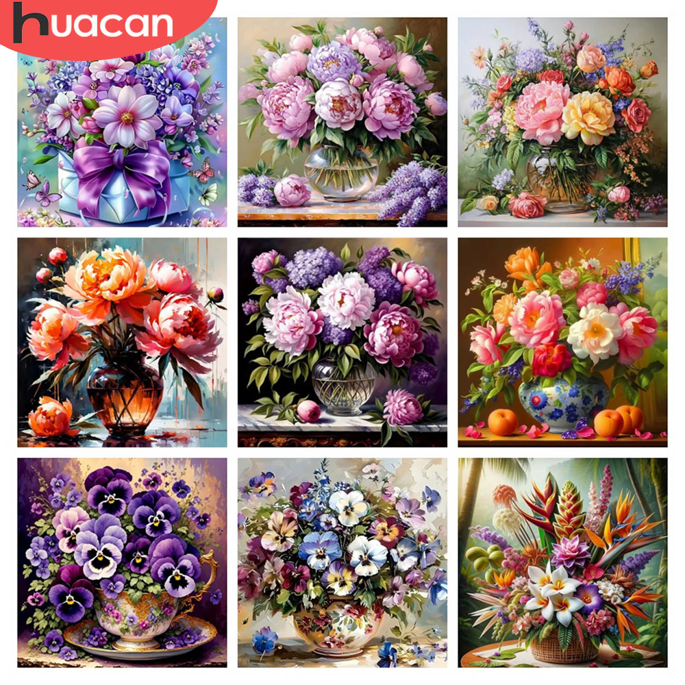 HUACAN 5D 다이아몬드 모자이크 장미꽃 그림 크로 - Resin Art Wallpaper 리뷰 및 가격