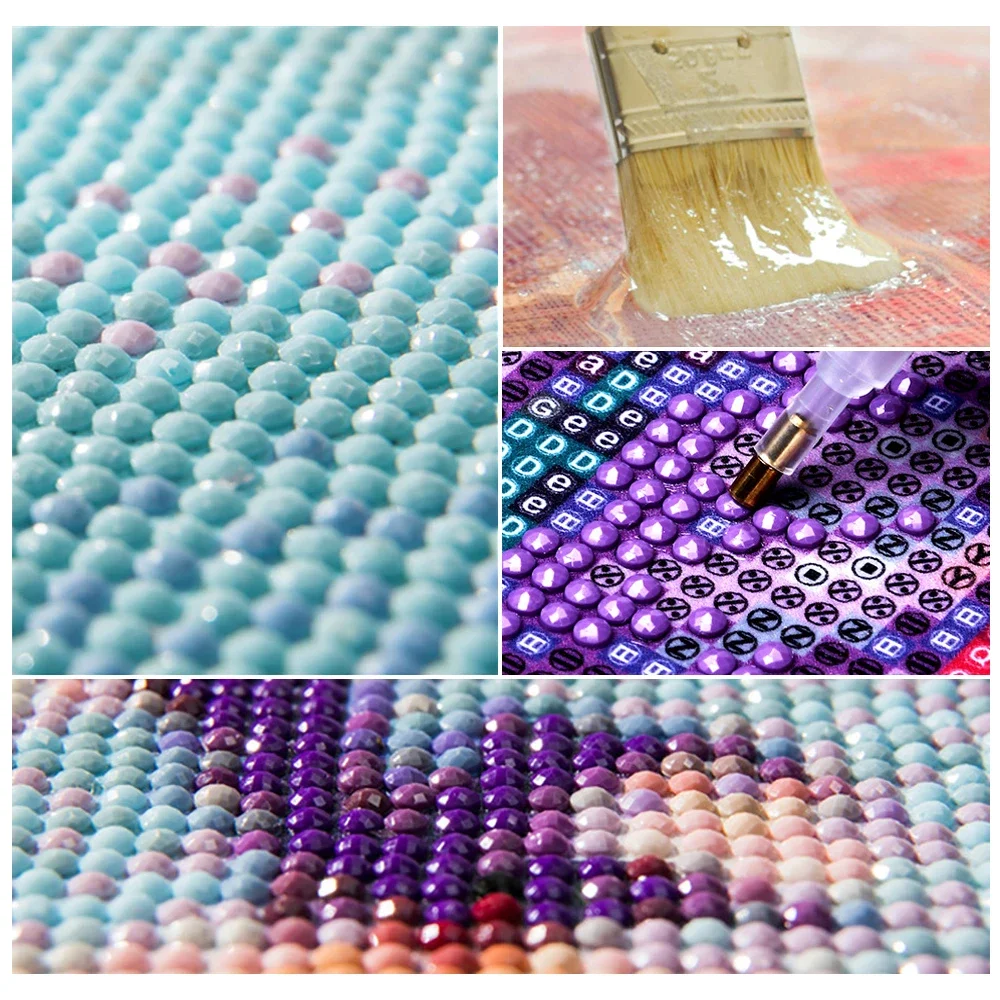 새로운 컬렉션 2024 다이아몬드 페인팅 꽃다발 컵 컬 - Resin Art Wallpaper 리뷰 및 가격