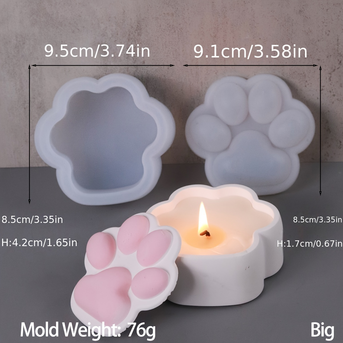 고양이 발톱 모양 보관함 실리콘 몰드 DIY 뚜껑付き  - Resin Art Case 리뷰 및 가격