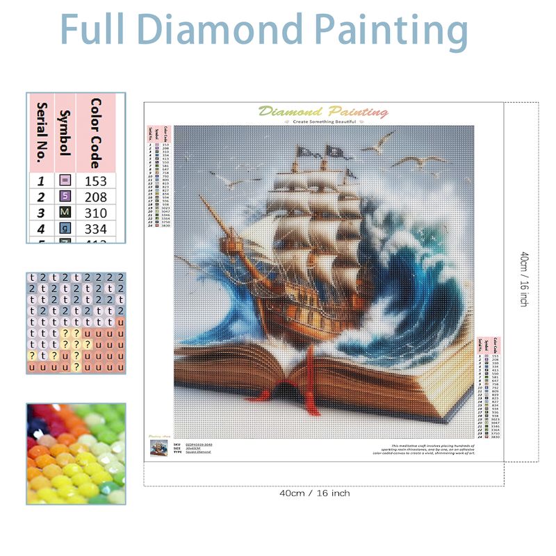 SDOYUNO DIY 다이아몬드 모자이크 책 풍경 키트 - Resin Art Wallpaper 리뷰 및 가격