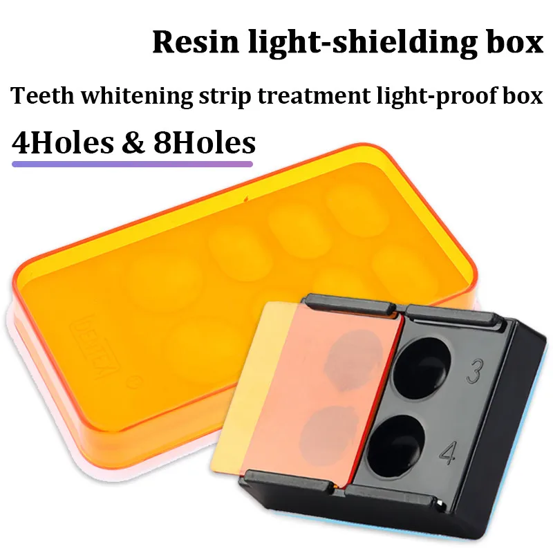 4/8 슬롯 치과 수지 그늘 빛 보관 상자 커버가있는  - Resin Art Case 리뷰 및 가격