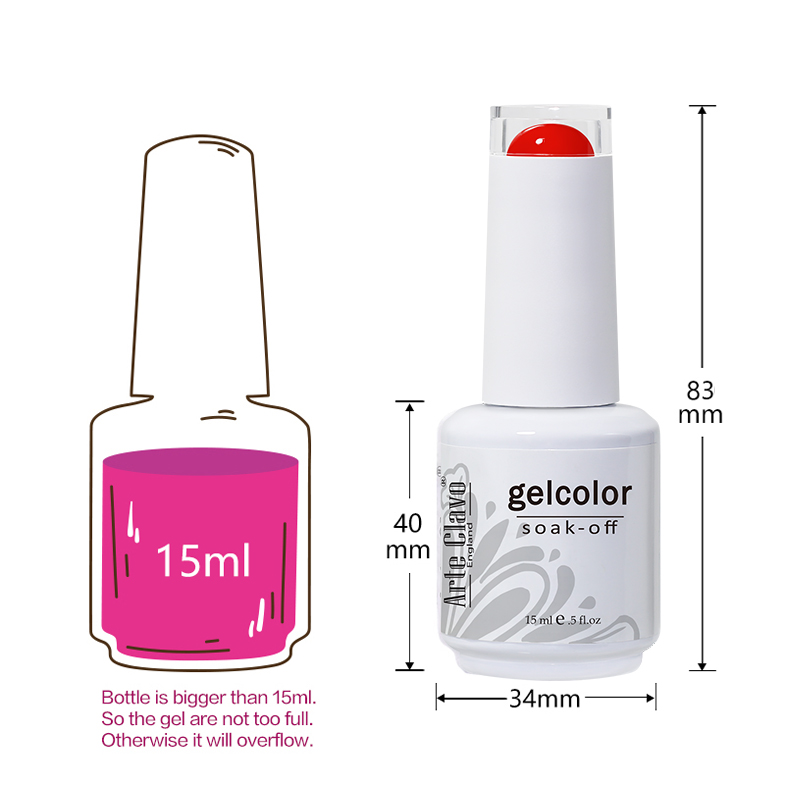 아르테 클라보 15ml 젤 네일 폴리쉬 핑크 하이브리드 - Resin Art Equipment 리뷰 및 가격