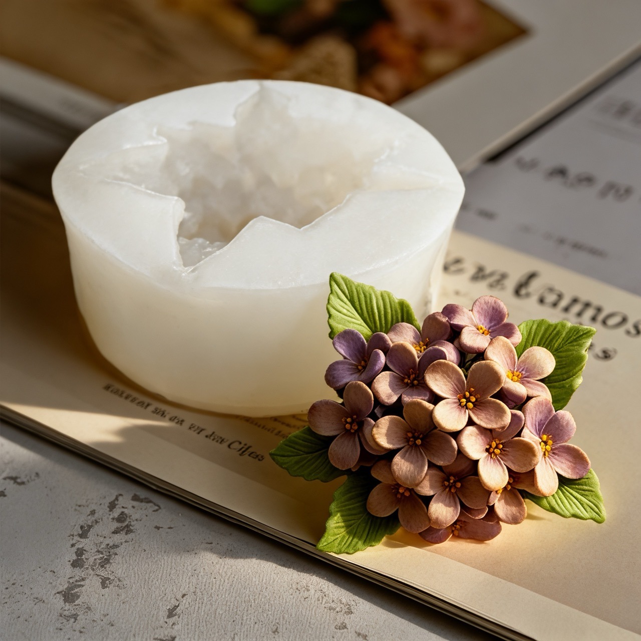 2개 세트의 3D 장미와 라일락 모양 실리콘 몰드로,  - Resin Art Wedding Gift 리뷰 및 가격