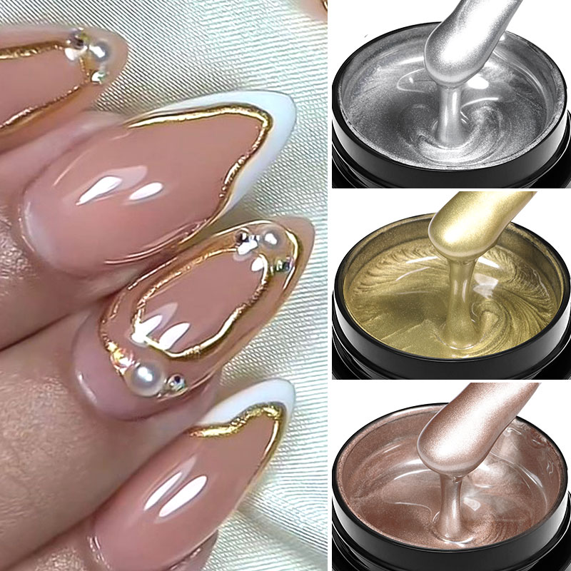 8ml 메탈 페인팅 젤 네일 폴리쉬 노 와이프 미러 크 - Resin Art Rose 리뷰 및 가격