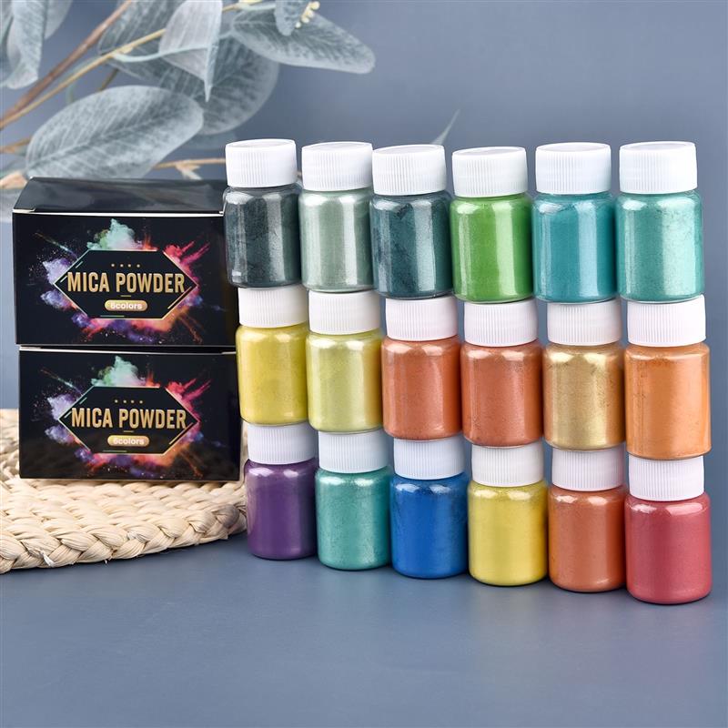 6 Pcs-Set 에폭시 수지 염료 운모 분말 분말 안 - Resin Art Case 리뷰 및 가격