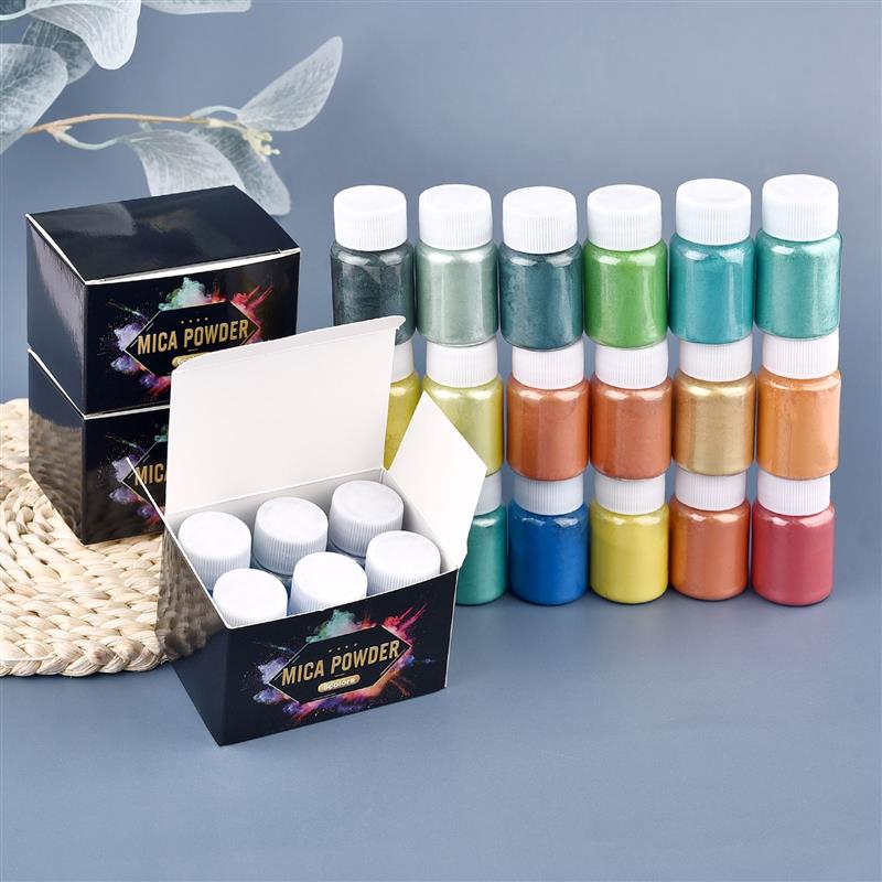 6 Pcs-Set 에폭시 수지 염료 운모 분말 분말 안 - Resin Art Case 리뷰 및 가격